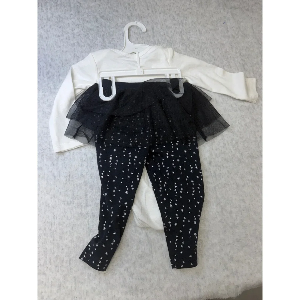 Carters Baby Girl Halloween Ghost Bodysuit‎ Tutu Legging Set 12MONTHS NWOT - Picture 4 of 4